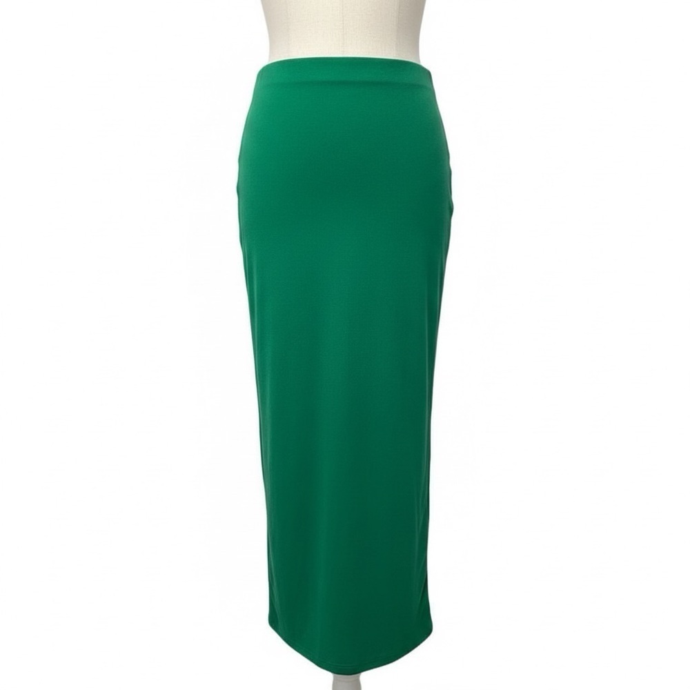 537 Naked Wardrobe | NWOT Emerald Green Bodycon Maxi Skirt (size XS) - Picture 3 of 12